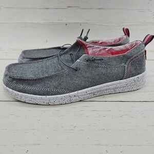 Levi's Newt Chmb Womens 10 Gray Chambray‎ Slip On Shoe Sneaker 52982710G